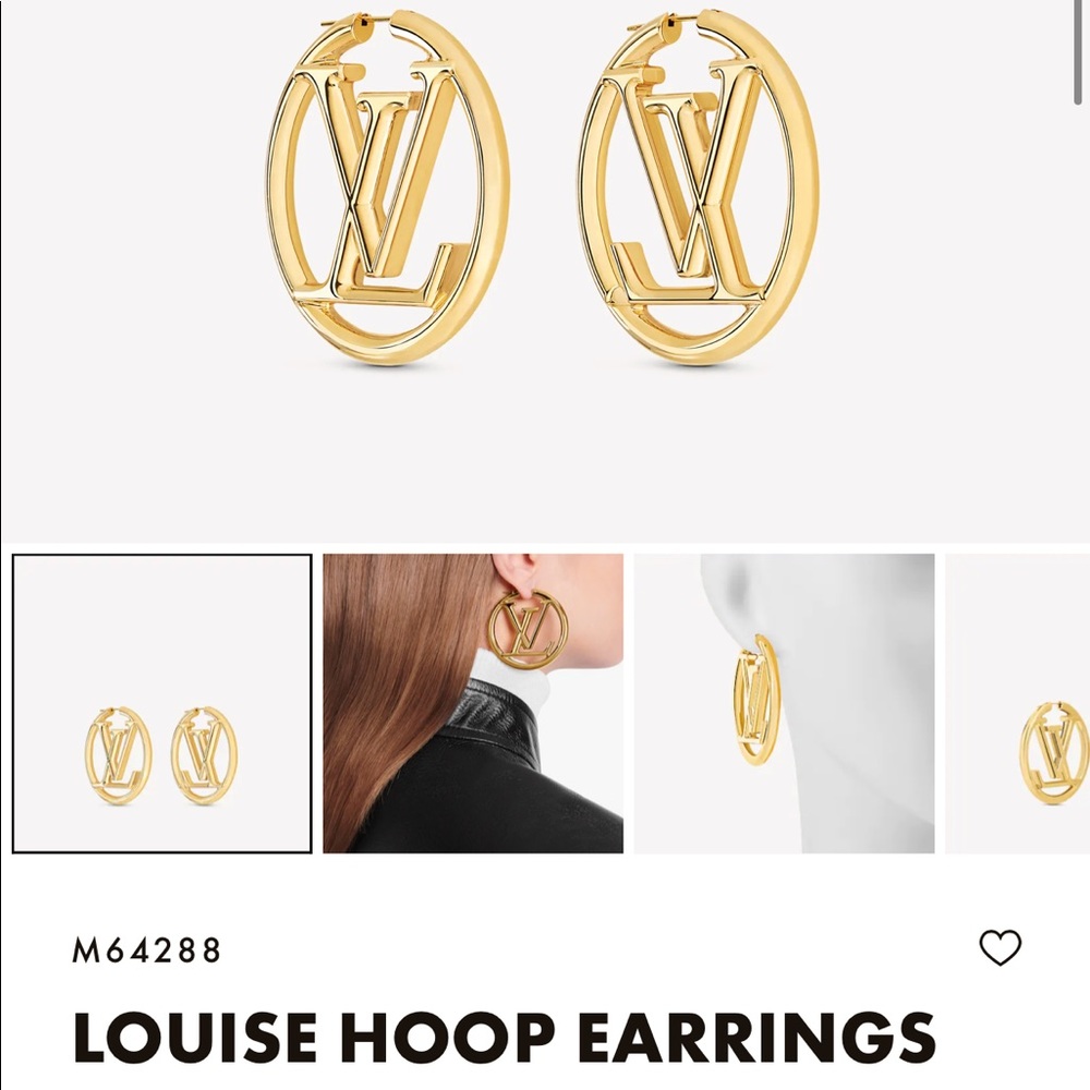 Louis Vuitton hoop earrings